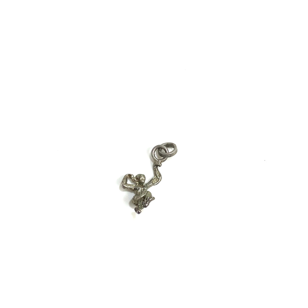 Sterling Silver Swinging Monkey Charm