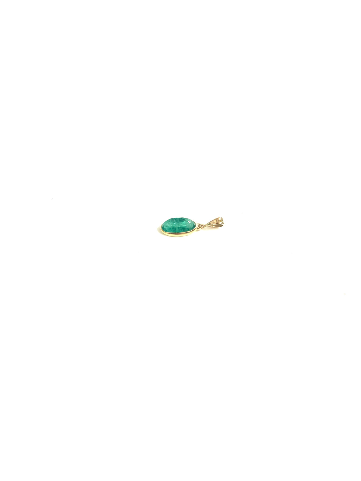 9ct Gold Emerald Pendant