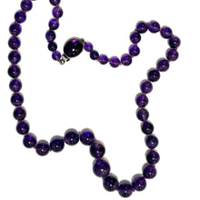 Graduated Amethyst Beaded Necklace