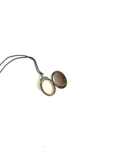 Vintage Sterling Silver Locket and Chain