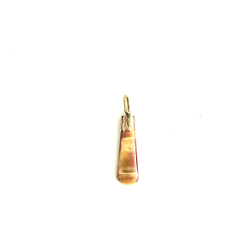 Antique (Victorian Era) 9ct Gold Tigers Eye Pendant