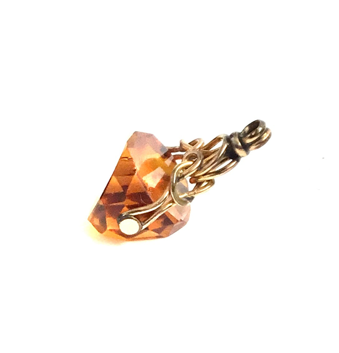 9ct Yellow Gold and Citrine Pendant