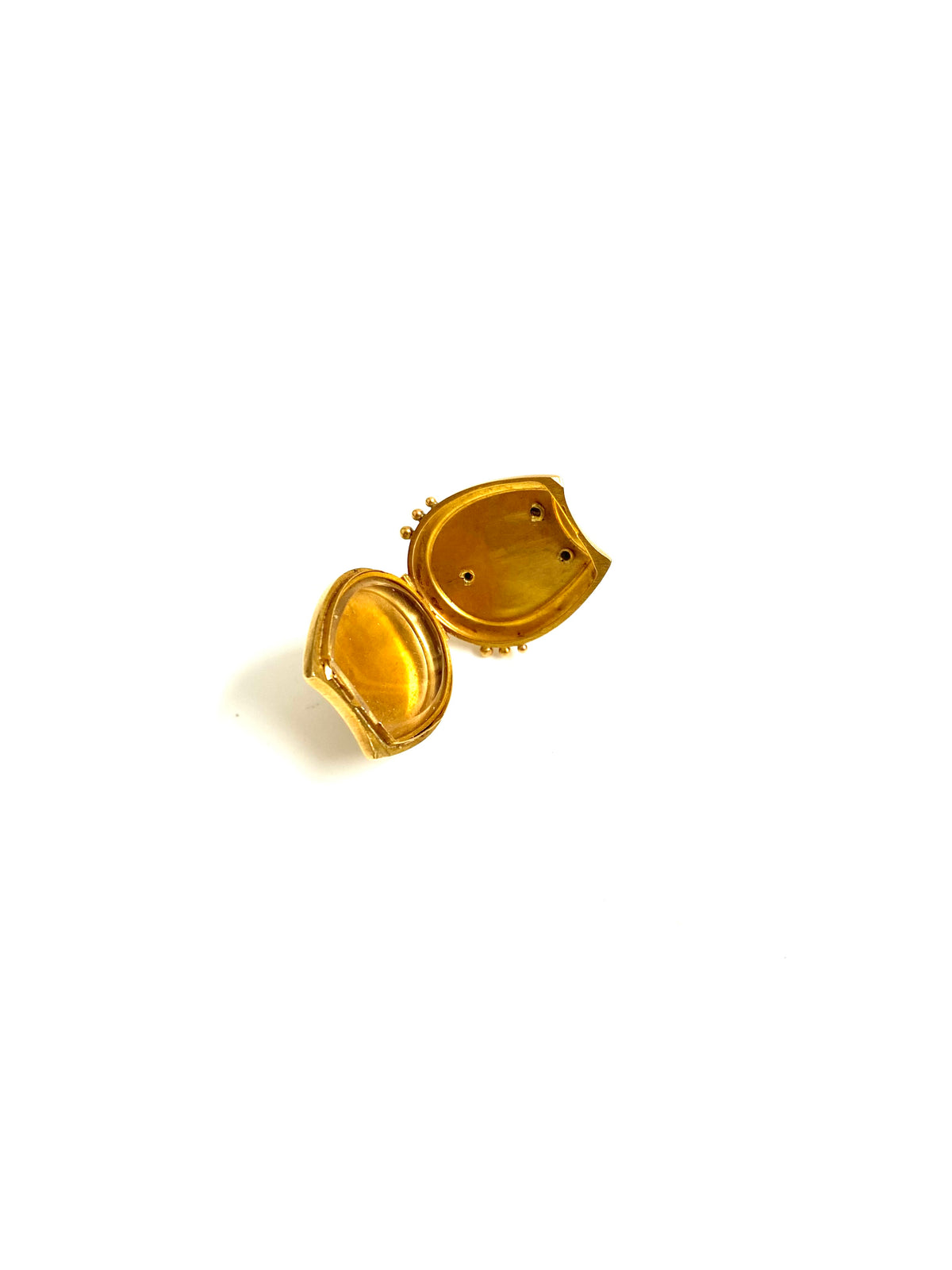 18ct Gold Locket with Horseshoe