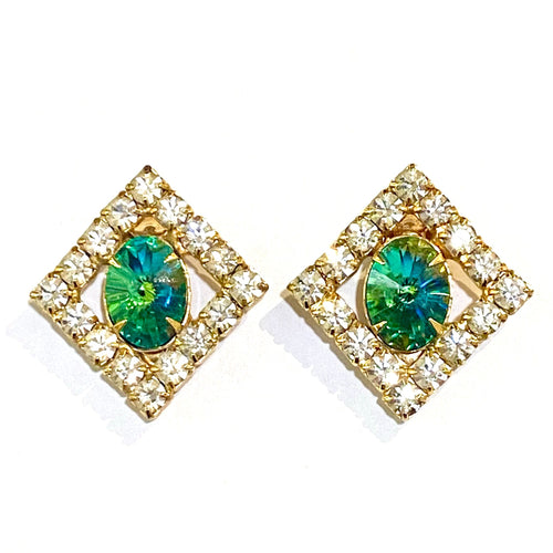 Vintage Swarovski Clip On Earrings