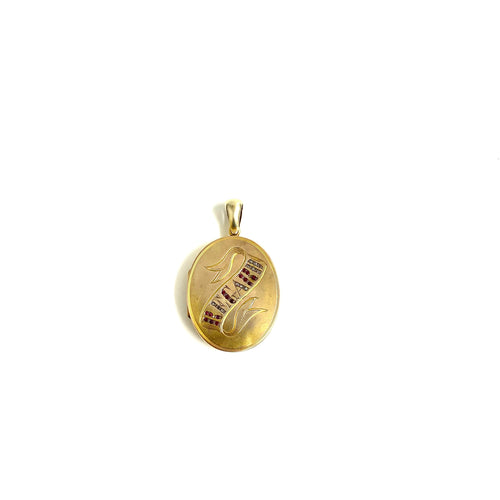 18ct Gold and Ruby Regard Locket