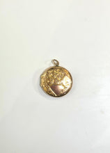 9ct Gold Engraved Round Locket