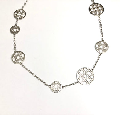 Cut-out Sterling Silver Necklace