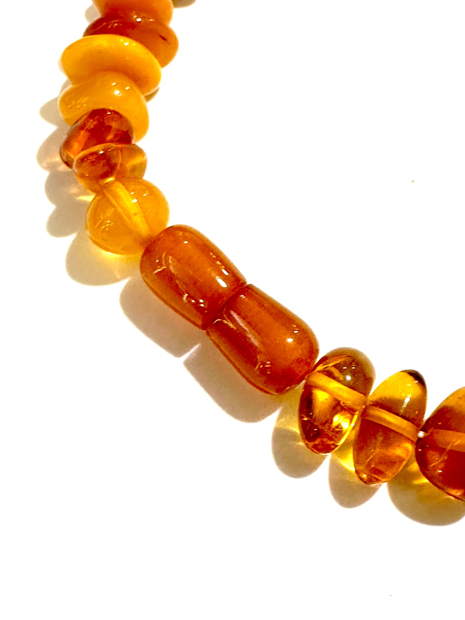 Chunky Baltic Amber Necklace, 47cm, Fossilized Tree Resin, Butterscotch  Amber | GemzAustralia