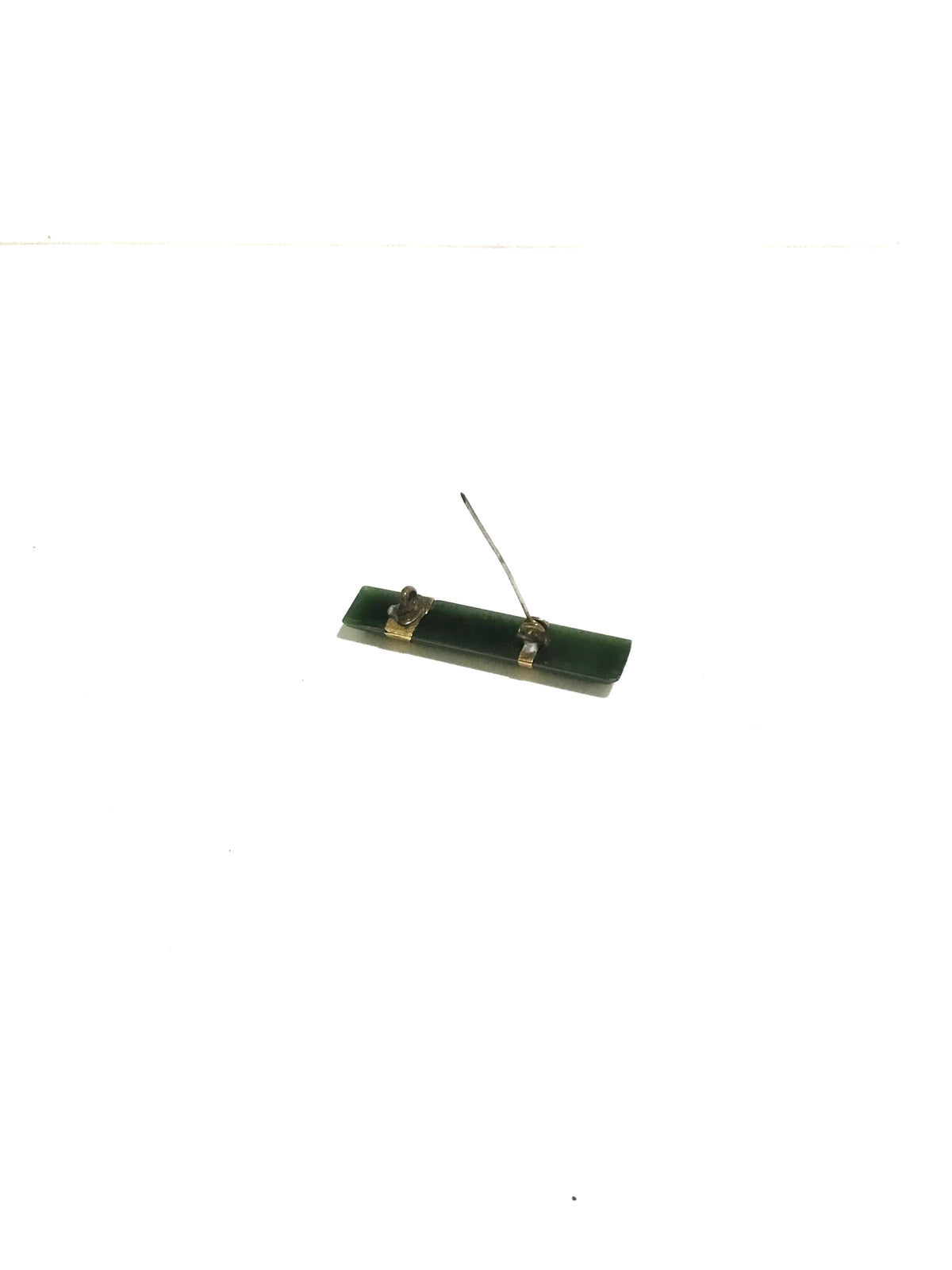 Rectangular Jade Brooch