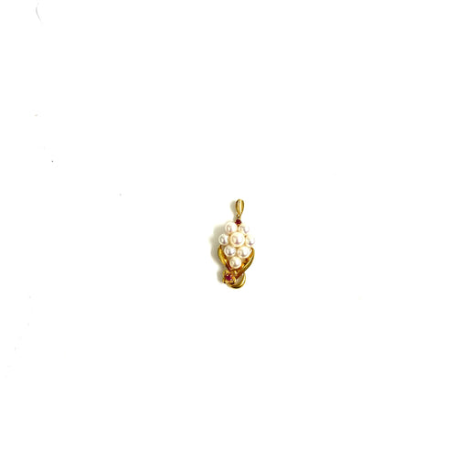 18ct Gold Cultured Pearl Pendant