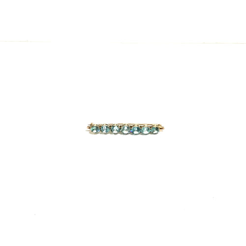 14ct Rose Gold Cubic Zirconia Brooch