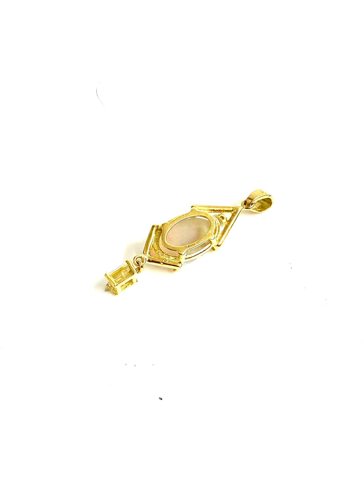 Opal and Diamond 18ct Gold Pendant