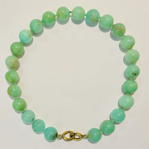 Chrysoprase Beaded Necklace