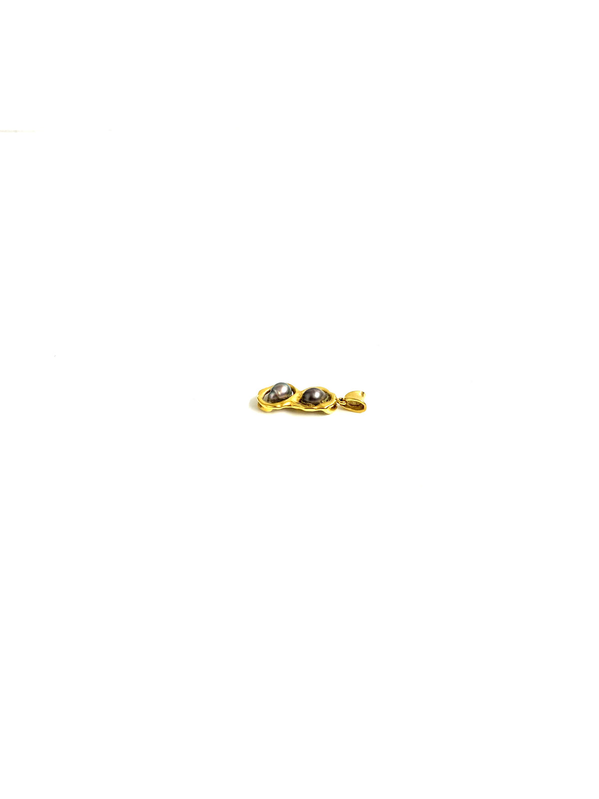 18ct Gold Black Tahitian Pearl Pendant