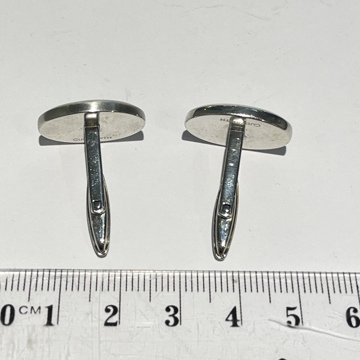 Vintage Stainless Steel Half Matt Cudworth Cufflinks