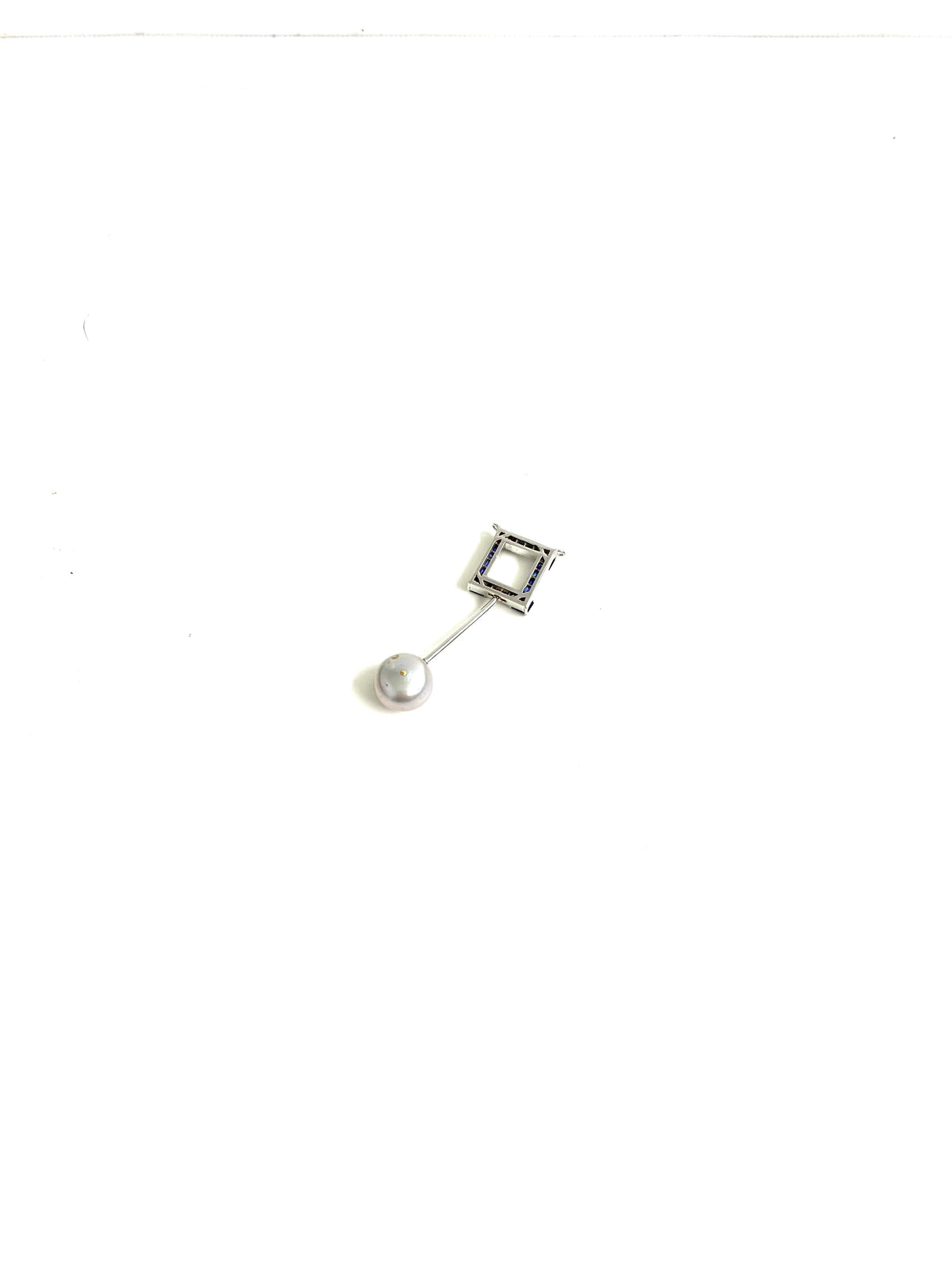 9ct Gold Sapphire and Pearl Pendant