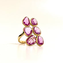 18ct Yellow Gold Pink Sapphire Ring