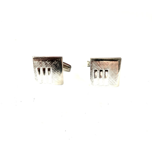 Triple Paved Square Costume Cufflinks