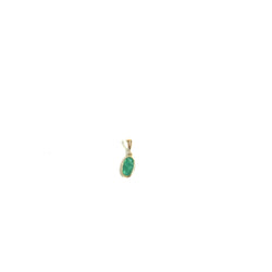 9ct Gold Oval Emerald Pendant