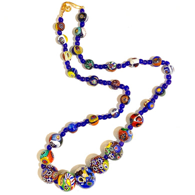 Antique Millefiori Beaded Necklace