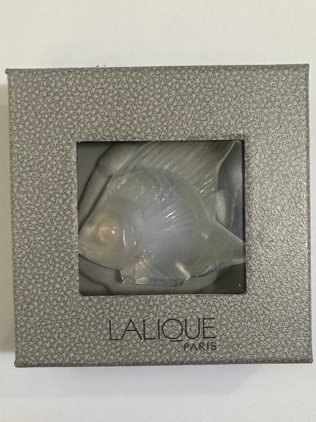 Lalique Clear Art Glass Fish