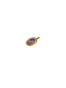 9ct Gold Black Opal Pendant