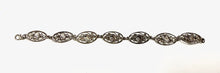 Handmade sterling silver rose bracelet