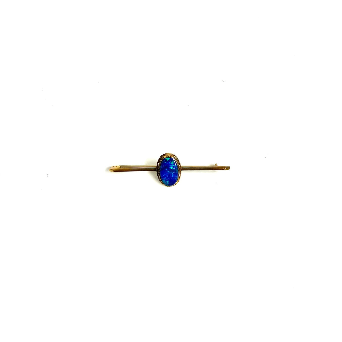9ct Gold Doublet Opal Brooch