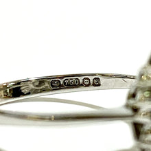 Vintage 18ct White Gold Diamond Cluster Ring