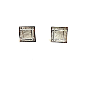 Sterling Silver Square Engraved Cufflinks