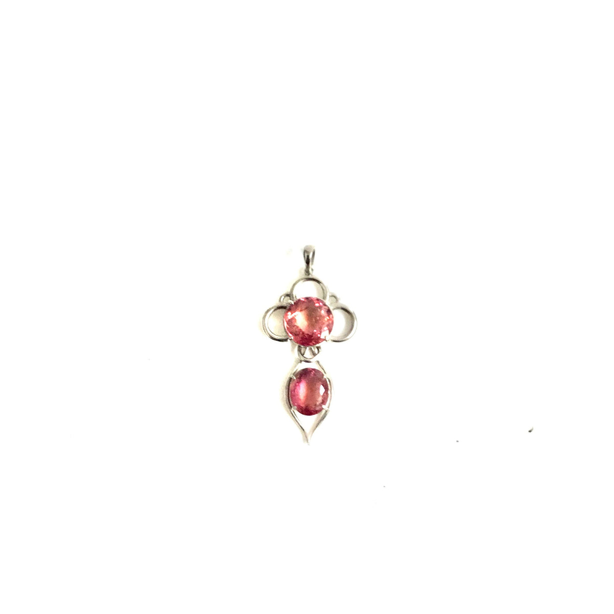9ct White Gold 8.21ct Tourmaline Pendant