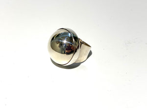 Sterling Silver Large Dome Ring
