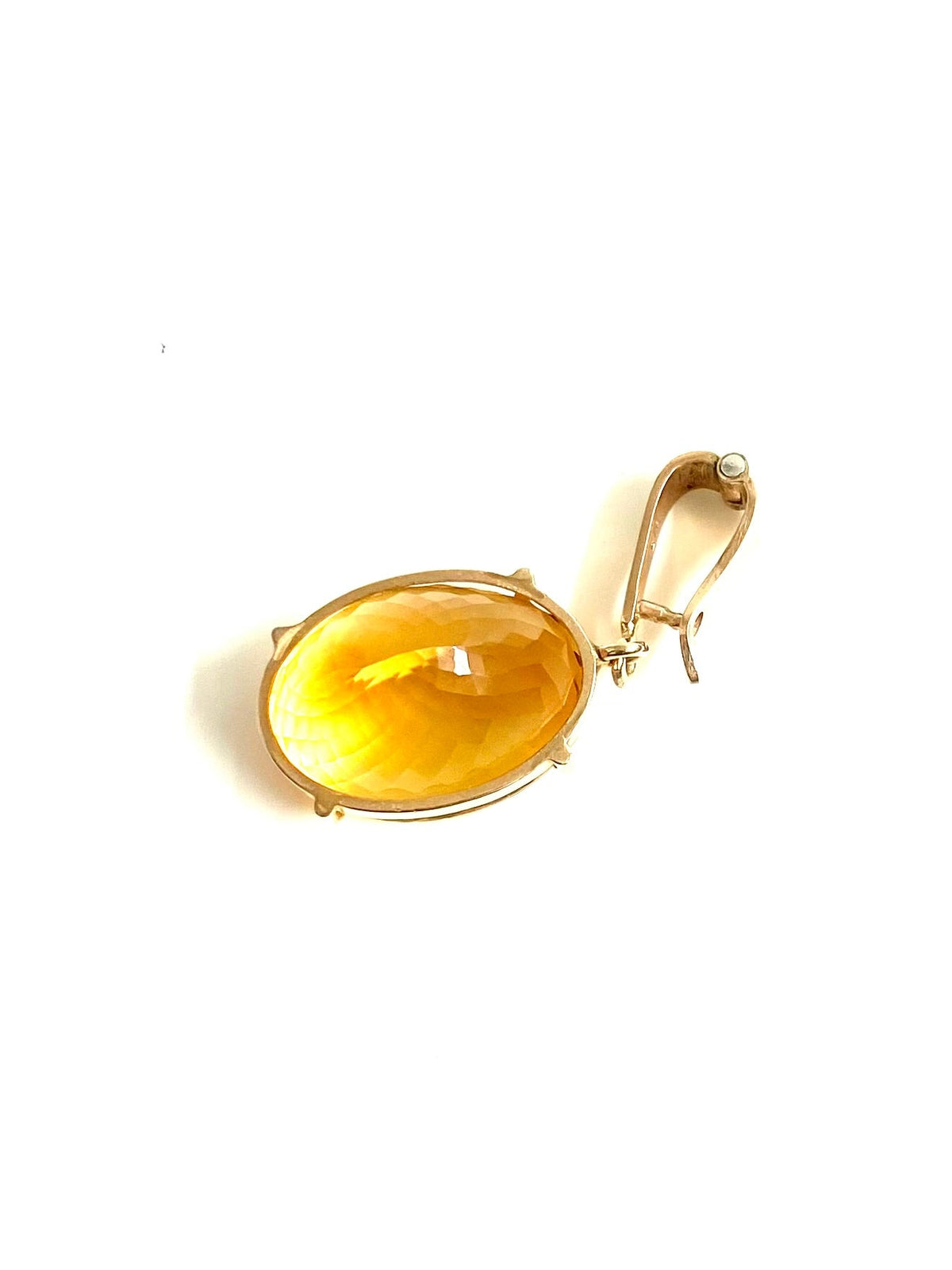 9ct Gold 22ct Citrine Pendant