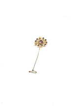 9ct Gold Amethyst Floral Inspired Brooch