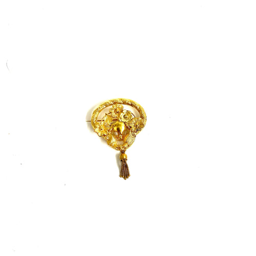 18ct Gold Tassel Brooch