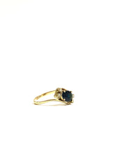 18ct Yellow Gold Sapphire and Diamond Ring
