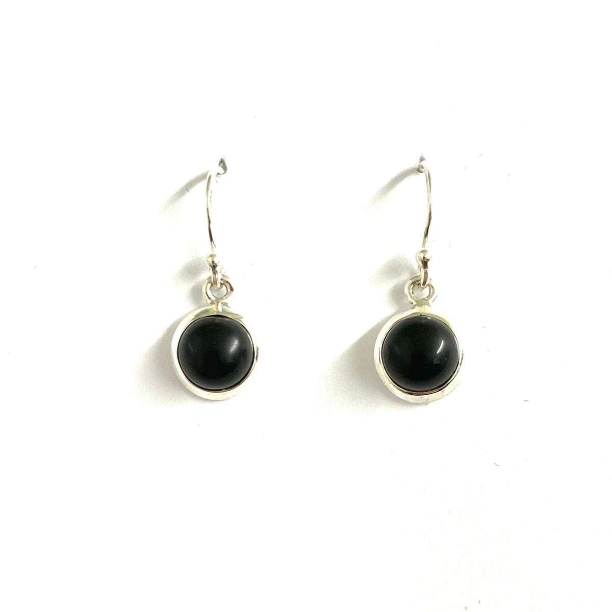 Sterling Silver Black Onyx Drop Earrings