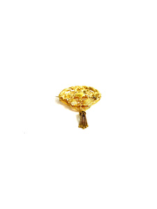 18ct Gold Tassel Brooch