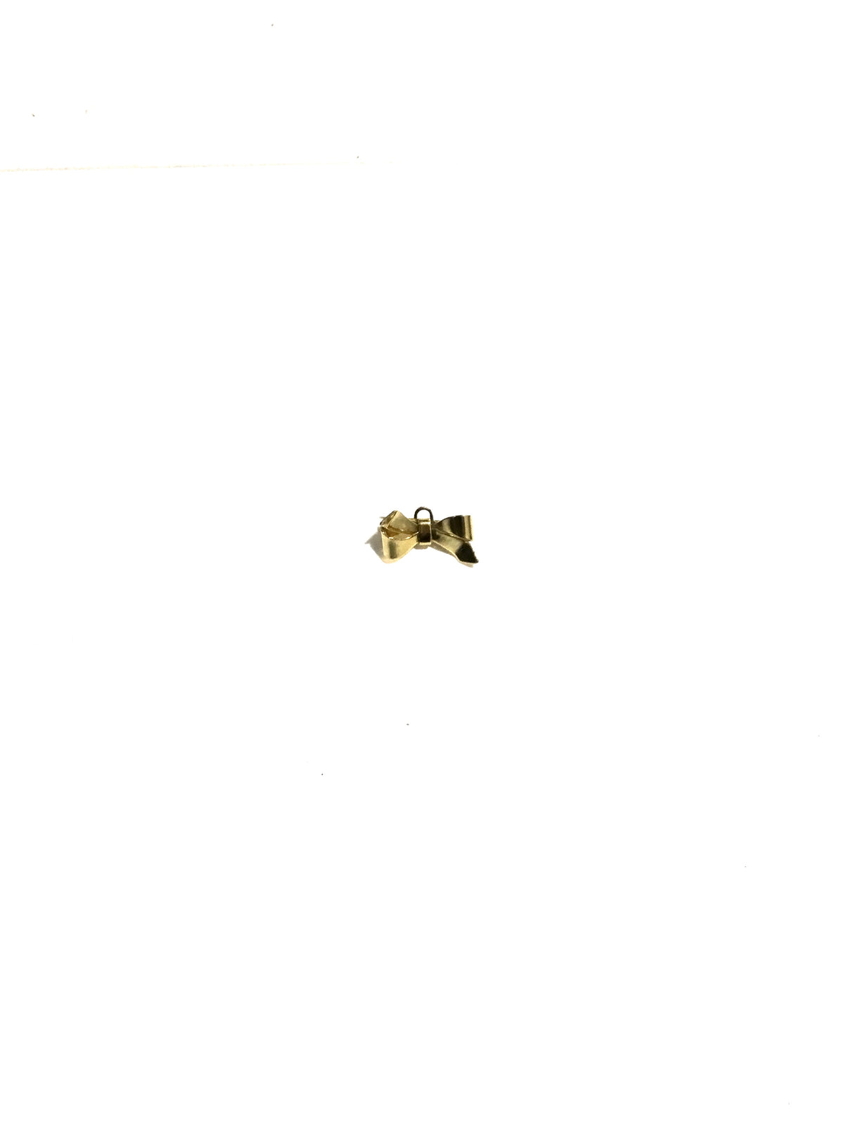 Sterling Silver Gold Plate Ribbon Bow Brooch