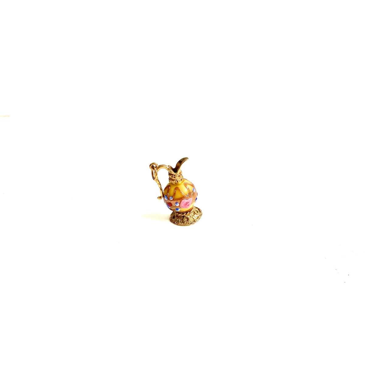 Antique 9ct Gold Murano Glass Jug Pendant