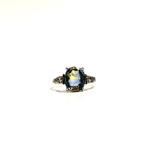 1.1ct Parti Coloured Sapphire and Diamond Ring