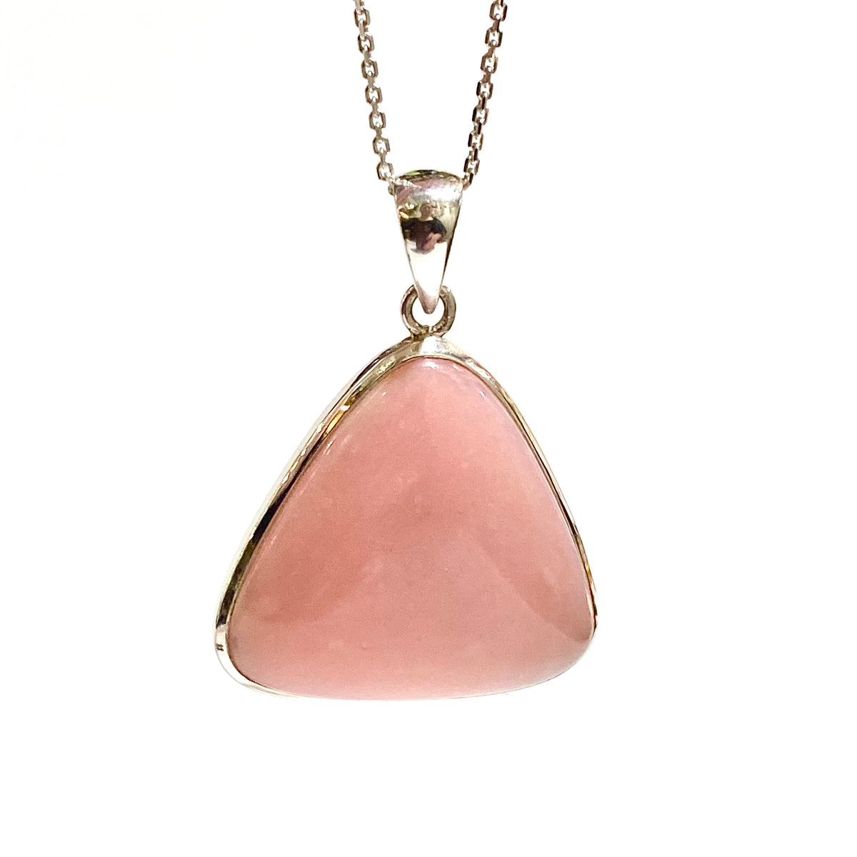 Sterling Silver Pink Opal Pendant