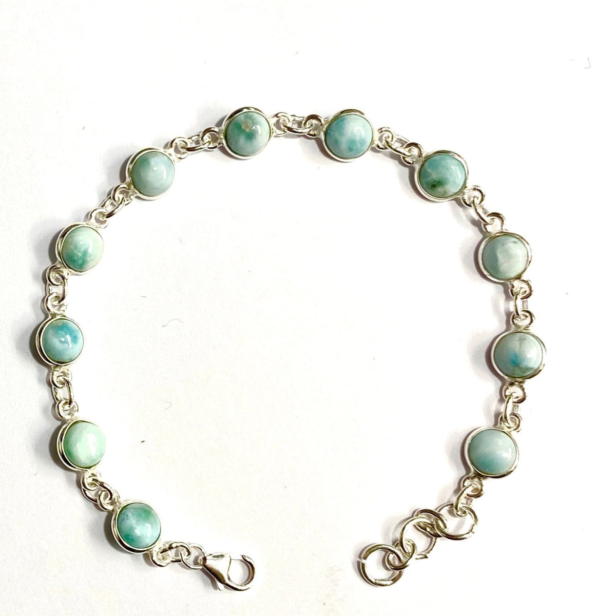 Sterling Silver Prenite Bracelet