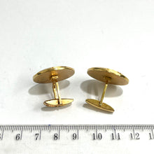 Gold And Silver Toned  Deer Coin Cufflinks