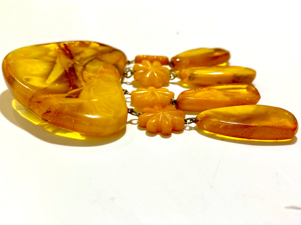 Baltic Amber Brooch