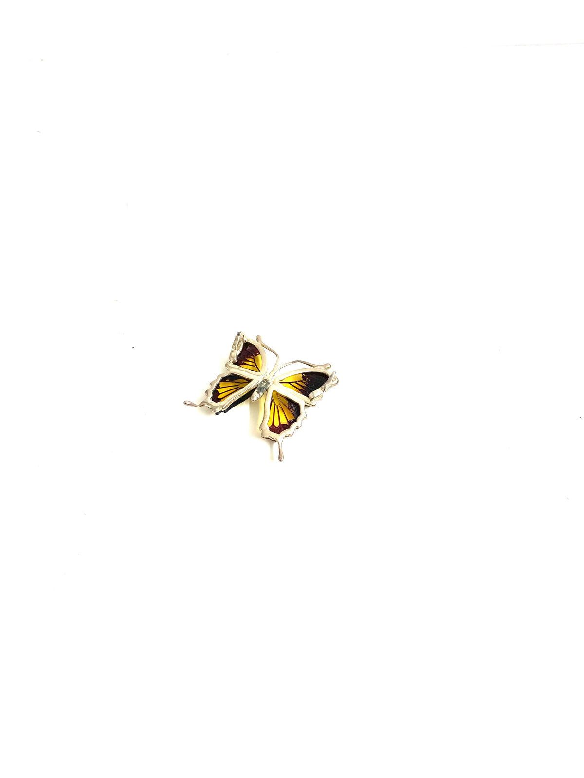 Sterling Silver Amber Pendant