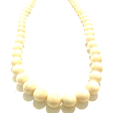 Ivory Large Bead Necklace