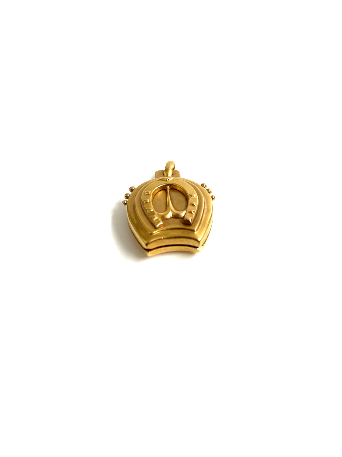 18ct Gold Locket with Horseshoe