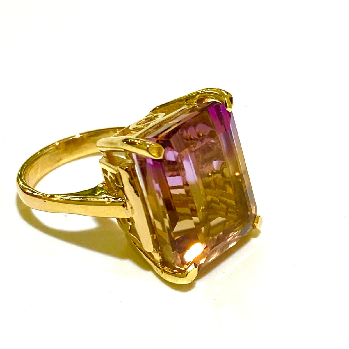 9ct Yellow Gold Ametrine Ring