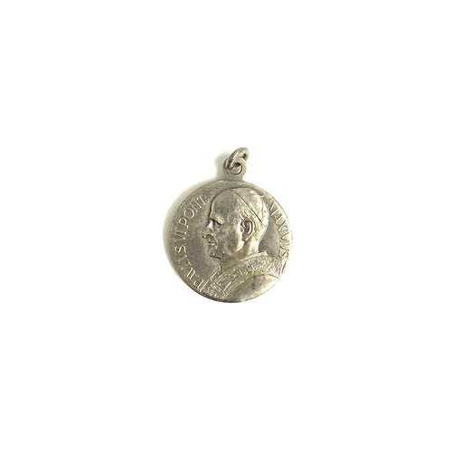 Sterling Silver Coin Featuring The Pope Charm